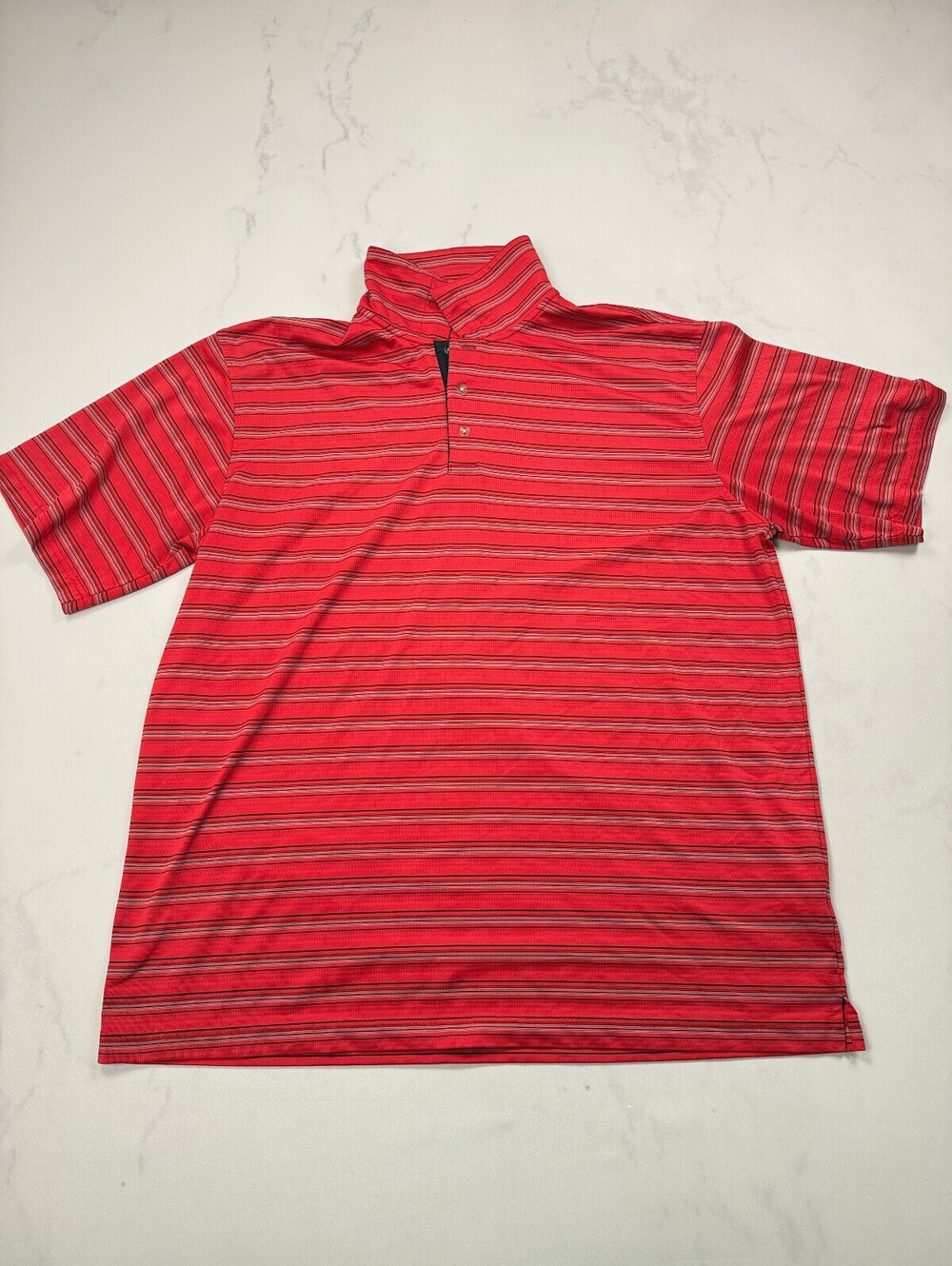 Tommy Armour Polo Shirt Red 90S Classic - Mens XL